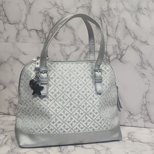 Tommy Hilfiger Silver Satchel Bag